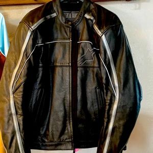 Men’s leather Alpinestar riding jacket